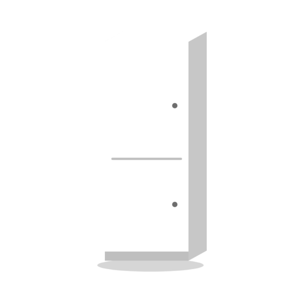 Torn tall cabinet