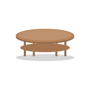 Soffbord Ask Ø80