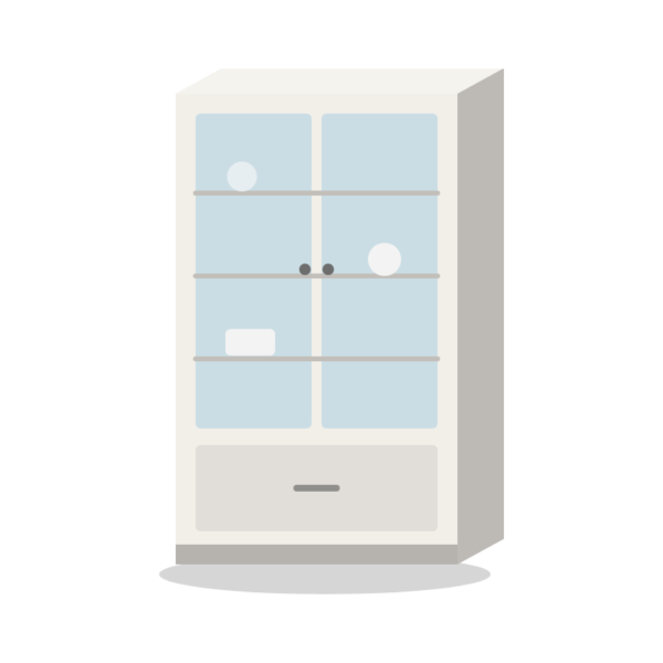 Kristall display cabinet
