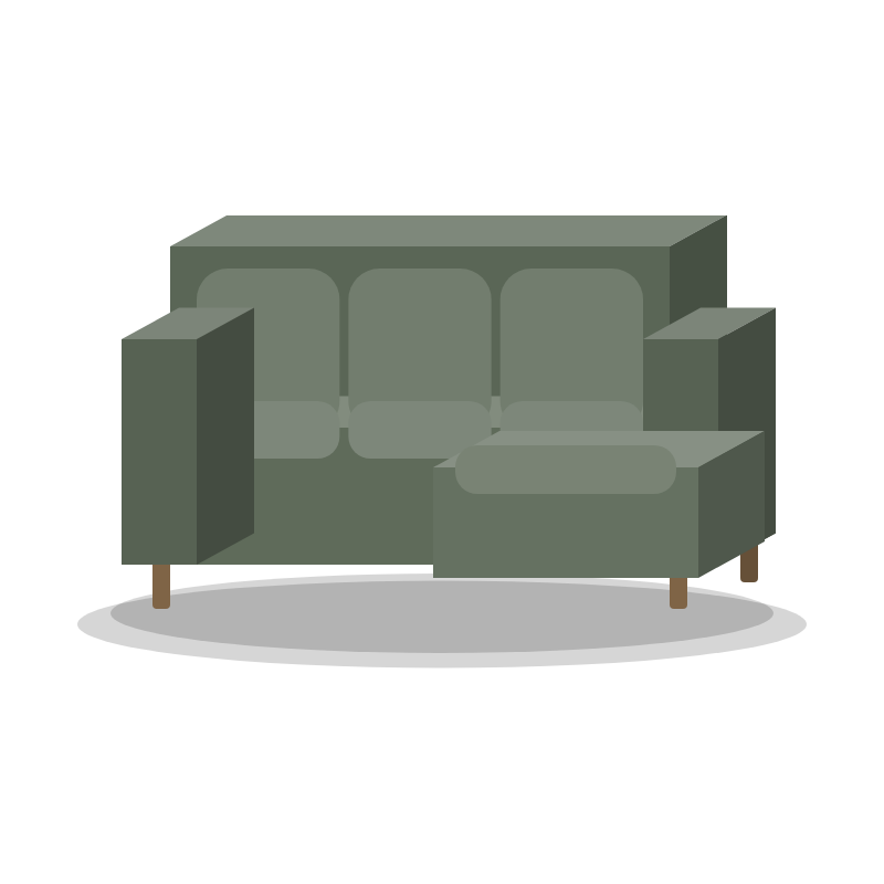 Ebba sofa with chaise