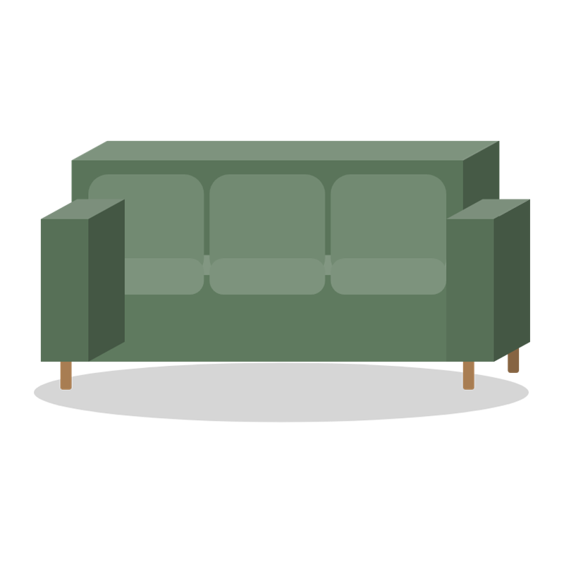 Hamn 3-seater sofa - Image 7