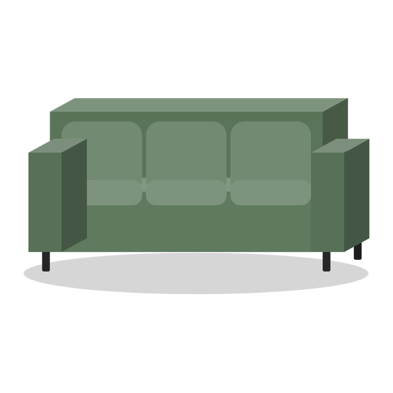 Hamn 3-seater sofa - Image 8