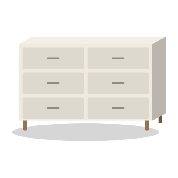 Linne 6-drawer chest