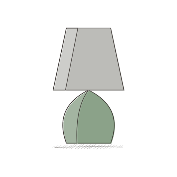 Bordslampa Glöd