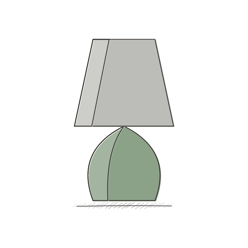 Bordslampa Glöd