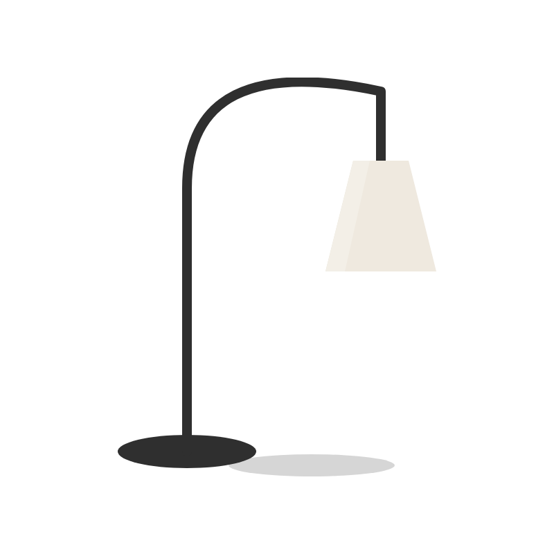 Båge floor lamp