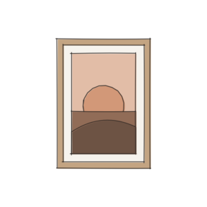 Tavla Solnedgång 50×70